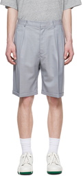 Acne Studios Blue Wool Shorts