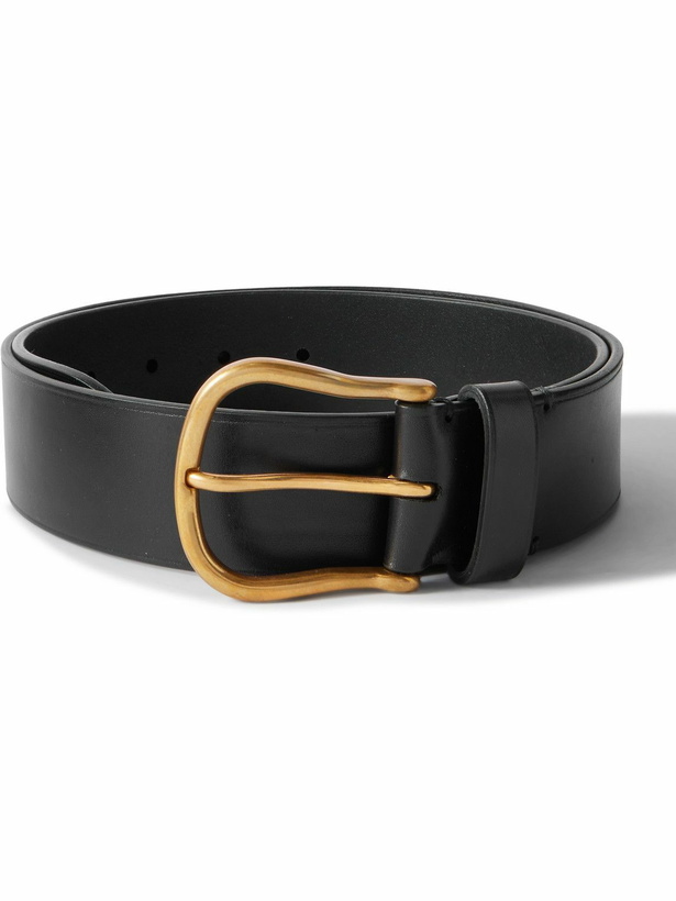 Photo: Nili Lotan - 3.5cm Leather Belt - Black
