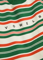 Vowels Striped Cotton T-shirt Multicoloured 1