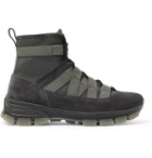 Loewe - Tech-Canvas and Suede Boots - Gray