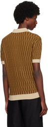 King & Tuckfield Brown Pattern Polo
