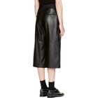 Neil Barrett Black Leather Slouch Pants