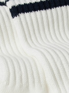 Beams Plus - Schoolboy Striped Stretch Cotton-Blend Socks