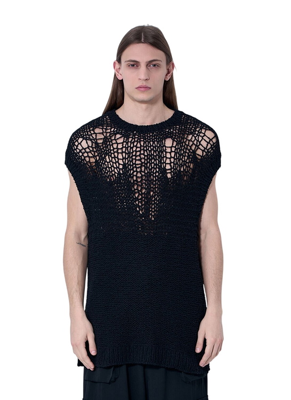 Photo: Yohji Yamamoto Open-Knit Vest