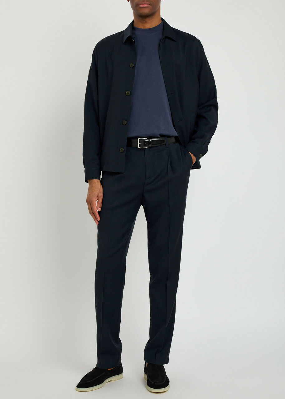 Sunspel Cotton T-shirt Navy