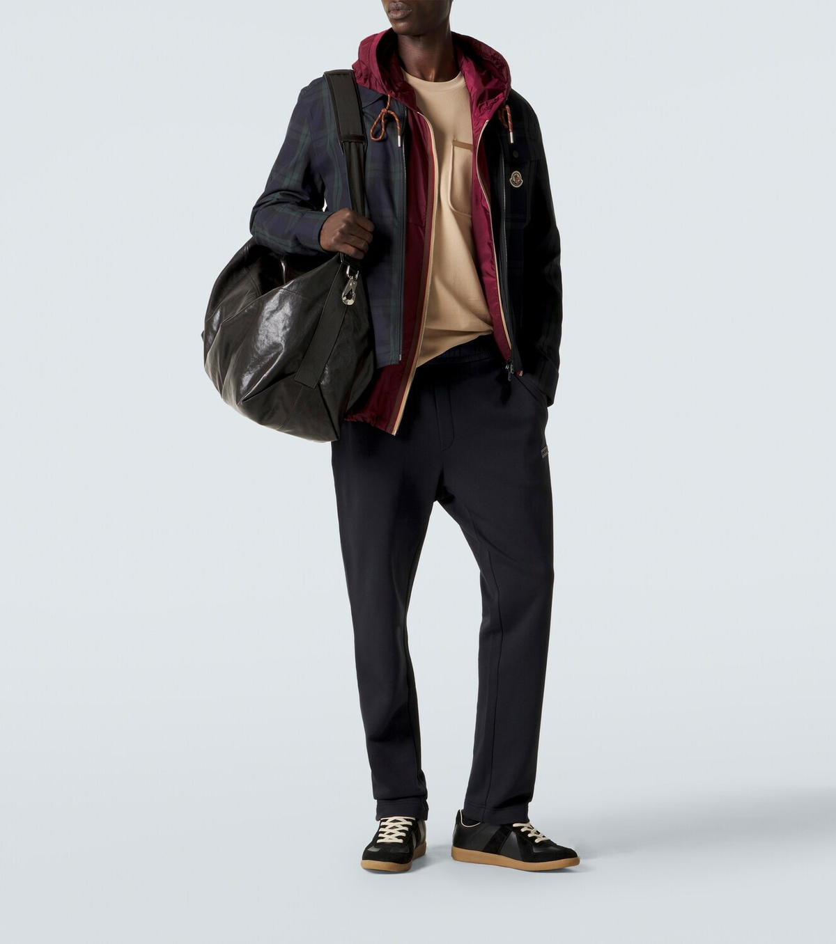 Moncler Cotton-blend fleece sweatpants