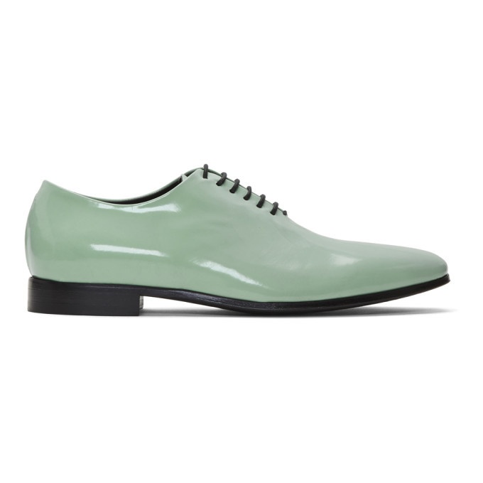 Photo: Haider Ackermann Green Classic Lace-Up Derby