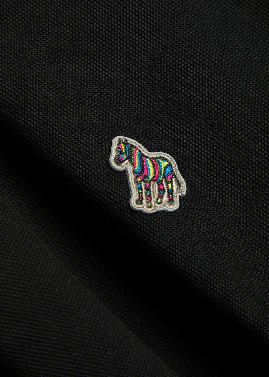 PS Paul Smith Appliquéd Piqué Cotton Polo Shirt Black