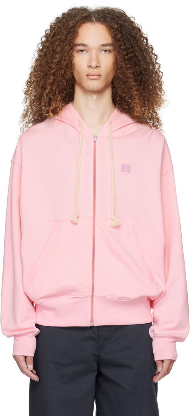 Acne Studios Pink Patch Hoodie Acne Studios