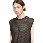 Johnlawrencesullivan Black Mesh Tank Top