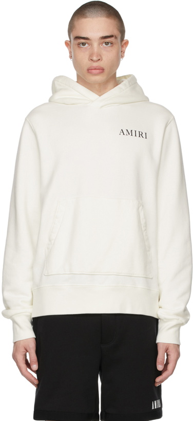Photo: AMIRI White Psychedelic Fitted Hoodie
