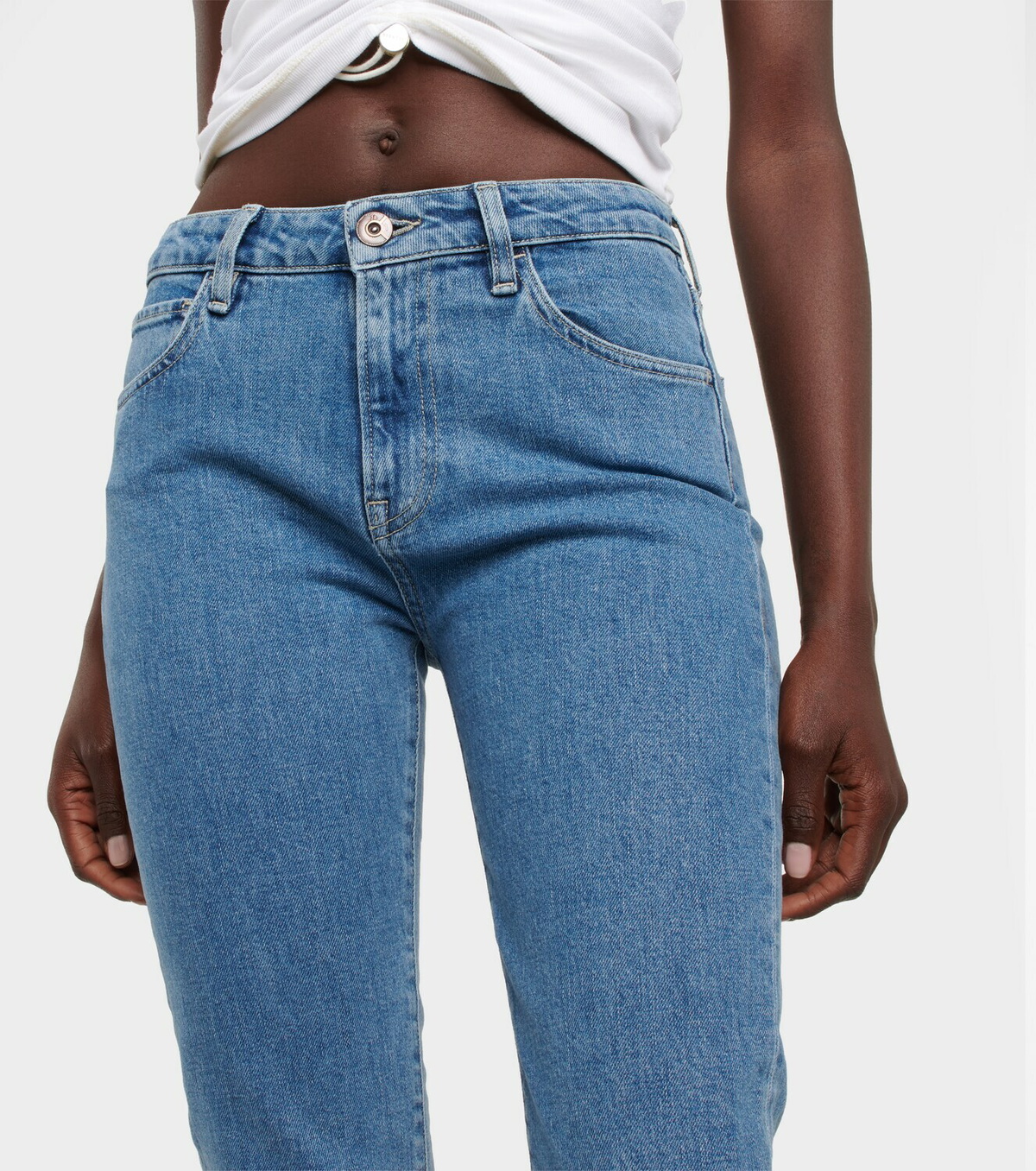 3x1 N.Y.C. Mid-rise slim cropped jeans