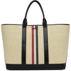 Thom Browne Beige Medium Tool RWB Stripe Tote