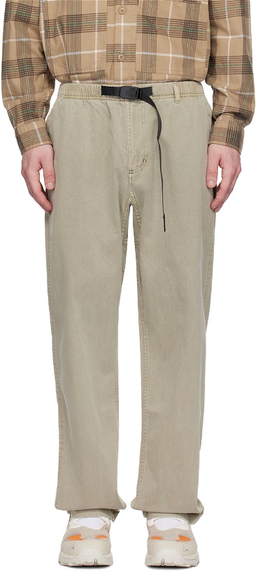 Photo: Gramicci Gray Relaxed-Fit Trousers