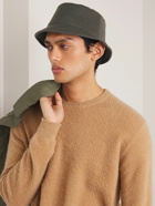 Loro Piana - Cityleisure Suede-Trimmed Cashmere Bucket Hat - Green