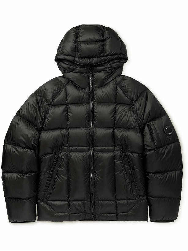 Photo: C.P. Company - Padded Quilted Ripstop Hooded Down Jacket - Black