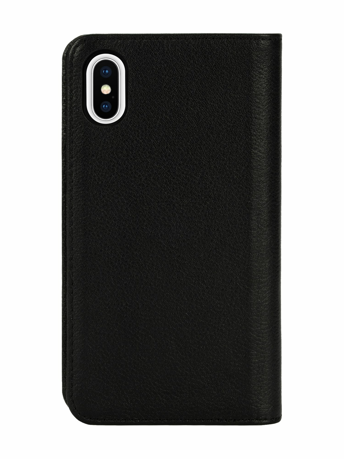 Diesel Black leather printed and debossed logo case, i Phone XS & X - Flip covers - Unisex - Black