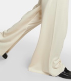 The Row Delphine silk and cotton sweatpants