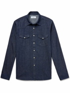 Lardini - Denim Western Shirt - Blue