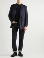 Saman Amel - Double-Breasted Wool-Felt Blazer - Blue