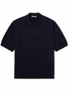 Auralee - Cotton Polo Shirt - Black