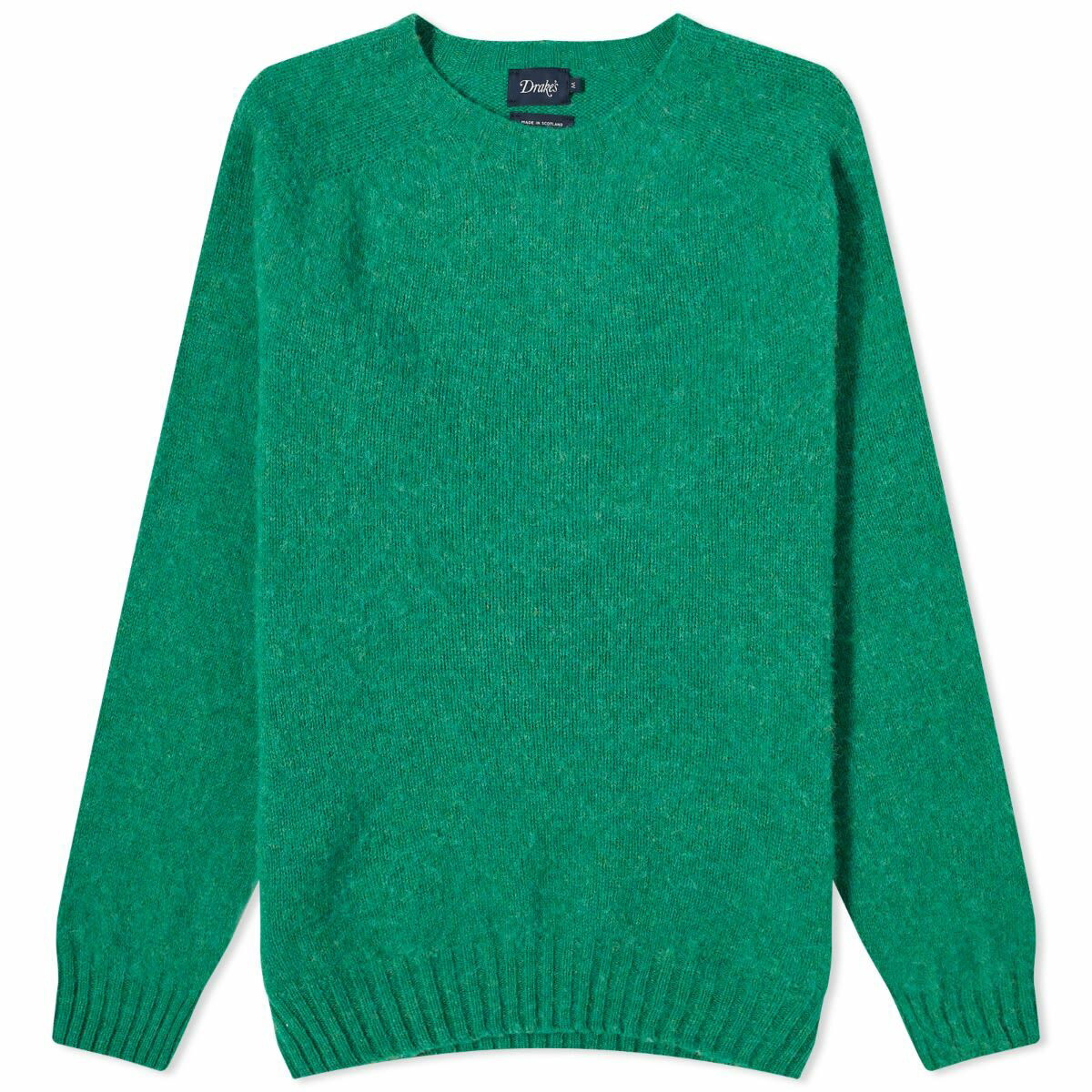 Shetland Striped Crew Neck Jumper - Orange/Green