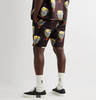 Neighborhood - Printed Cotton Shorts - Black