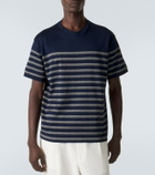 Giorgio Armani Striped cotton-blend T-shirt