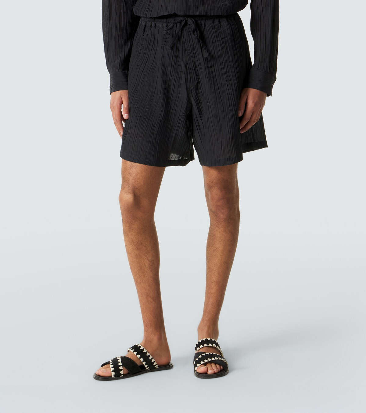 Umit Benan Julian linen and cotton shorts