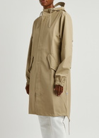 Rains Fishtail Hooded Rubberised Parka Beige