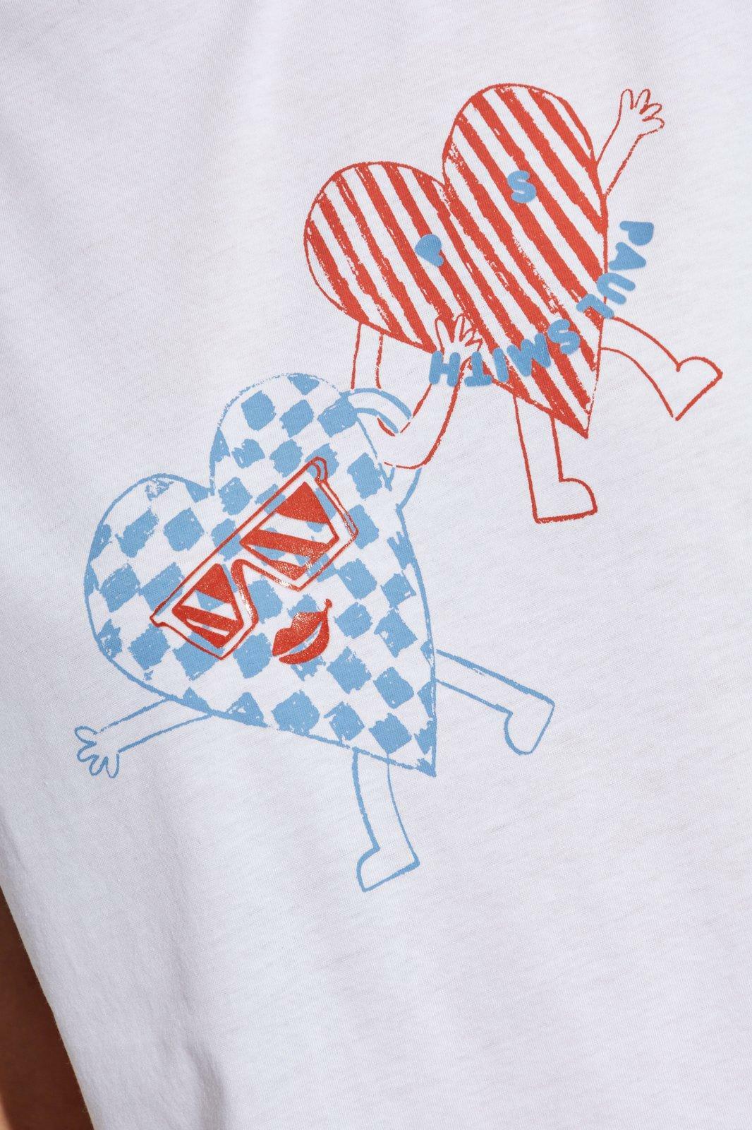 Paul Smith Heart Printed Crewneck T-shirt