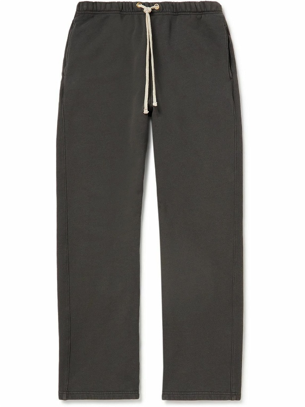 Photo: Les Tien - Straight-Leg Cotton-Jersey Sweatpants - Gray