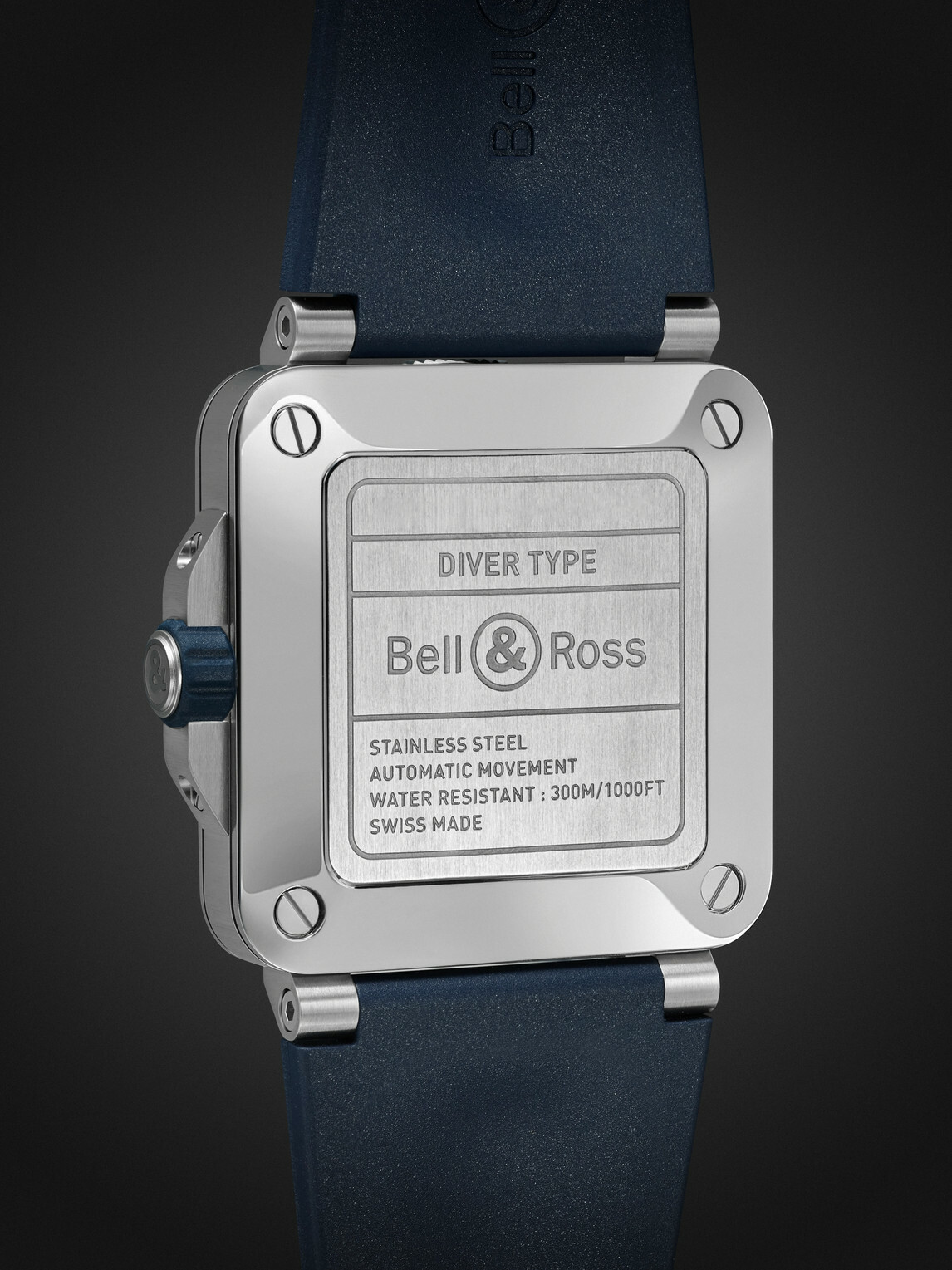 Bell & Ross - BR-03 Diver Automatic Stainless Steel Watch, Ref. BR03A-D-BLU-ST/SRB