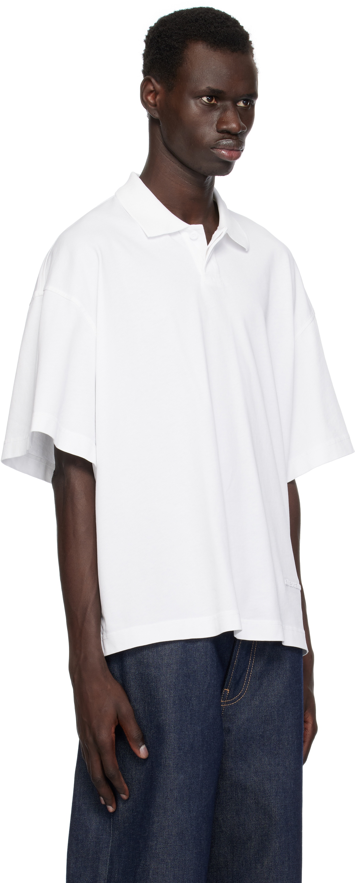 Alexander Wang White Short-Sleeve Polo Alexander Wang