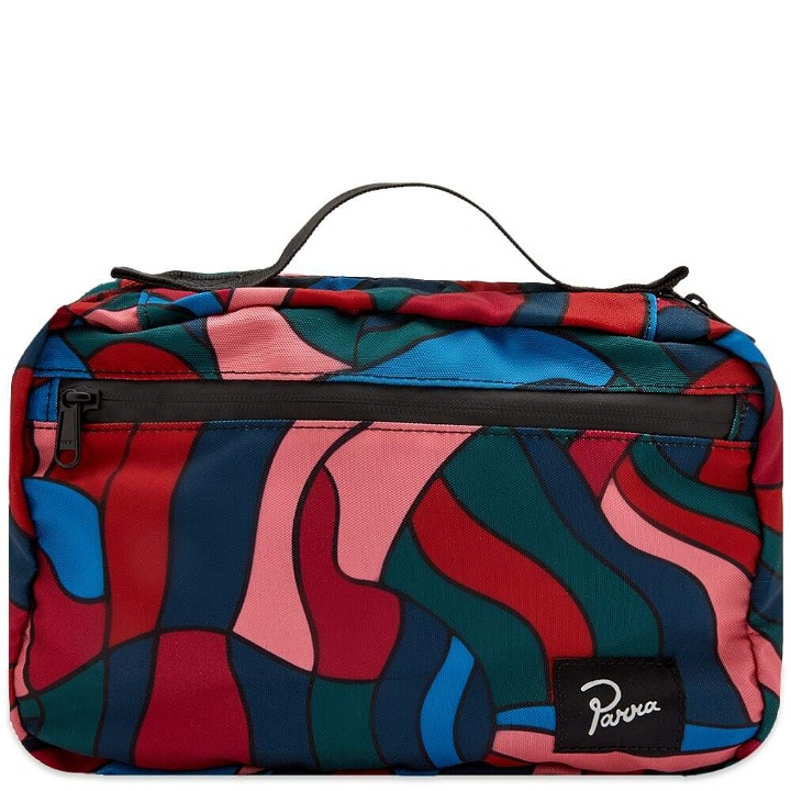 Photo: By Parra Men's Distorted Waves Toiletry Bag in Multi
