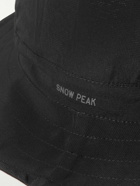 Snow Peak - Logo-Print Primeflex™ Dot Air® Bucket Hat - Black