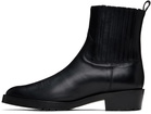 Toga Virilis SSENSE Exclusive Black Hard Leather Chelsea Boots