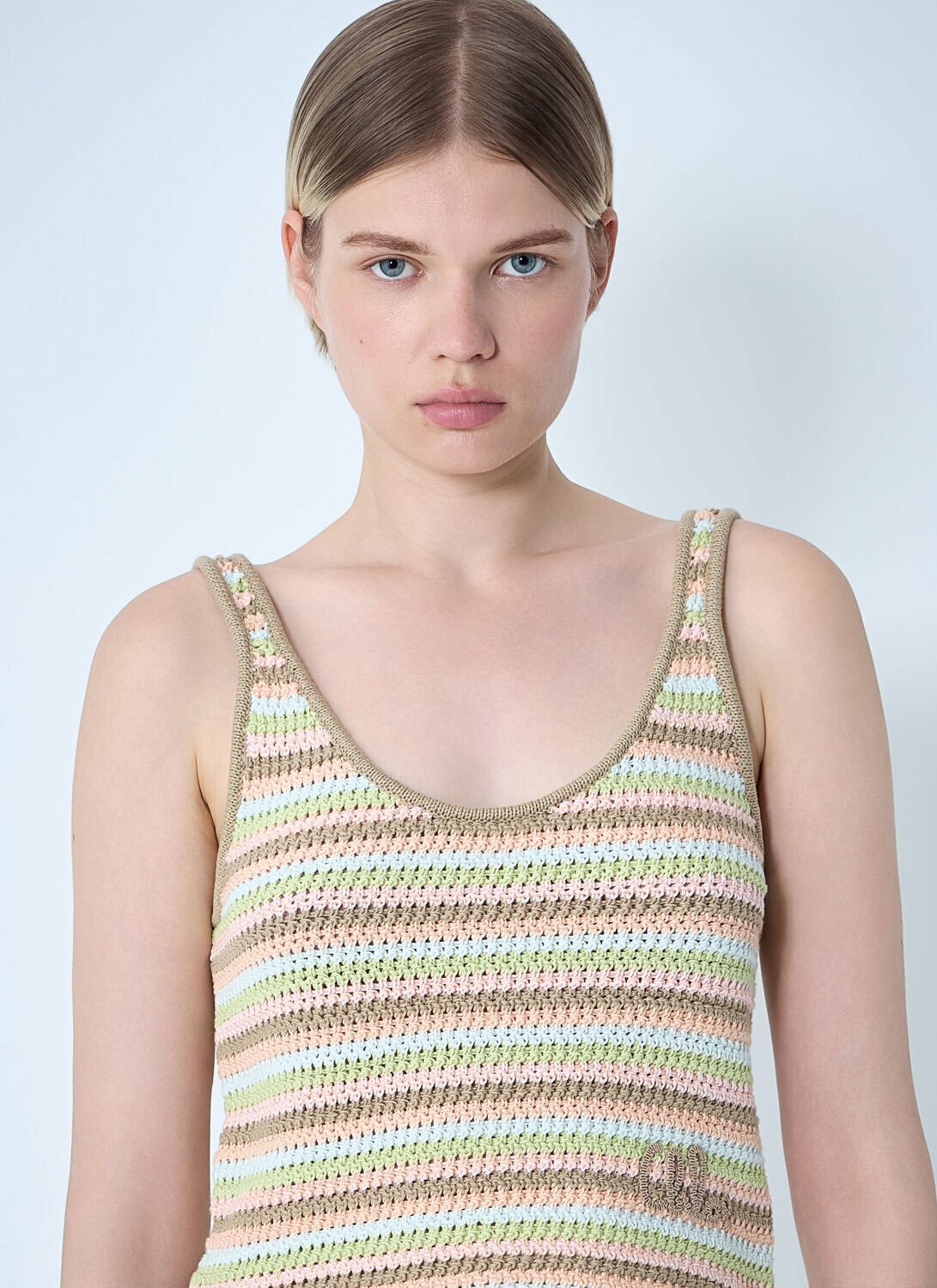 Chloé Cropped Logo Tank Top