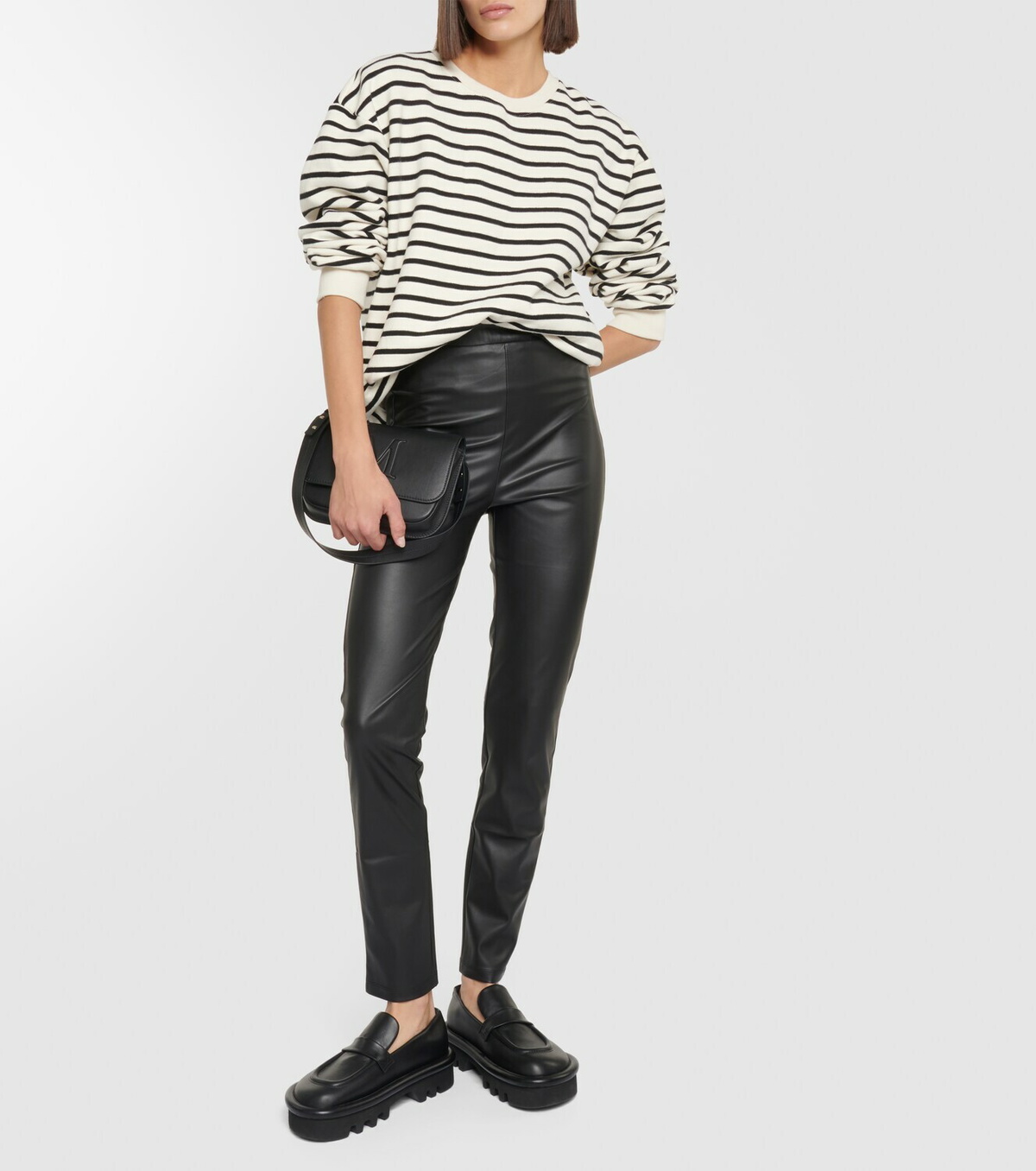 Max Mara Leisure Zefir faux leather straight pants