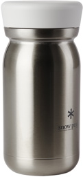 Snow Peak Silver Milk Vacuum Bottle, 350 mL