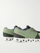 ON - Cloud 5 Rubber-Trimmed Mesh Running Sneakers - Green