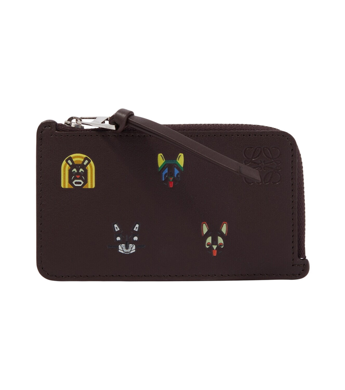 Loewe - Anagram Leather and Canvas-Jacquard Cardholder Loewe