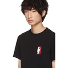 Neil Barrett Black Pop Art Thunderbolt Patch T-Shirt