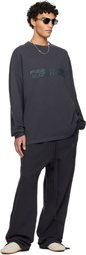 Fear of God ESSENTIALS Gray Holiday 90s Long Sleeve T-shirt