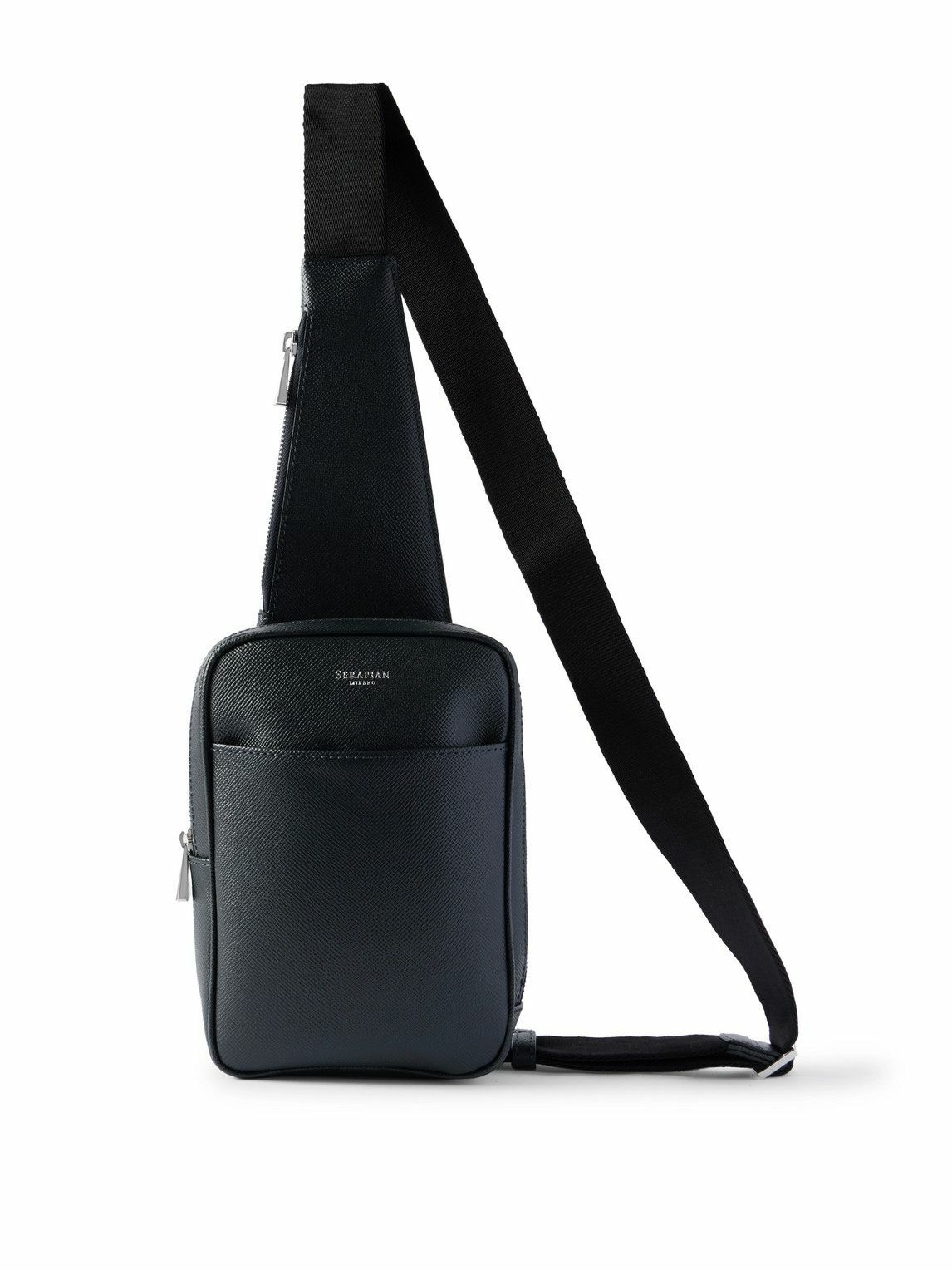 Serapian - Cross-Grain Leather Sling Backpack