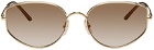 Cartier Gold 'Panthère de Cartier' Cat-Eye Sunglasses