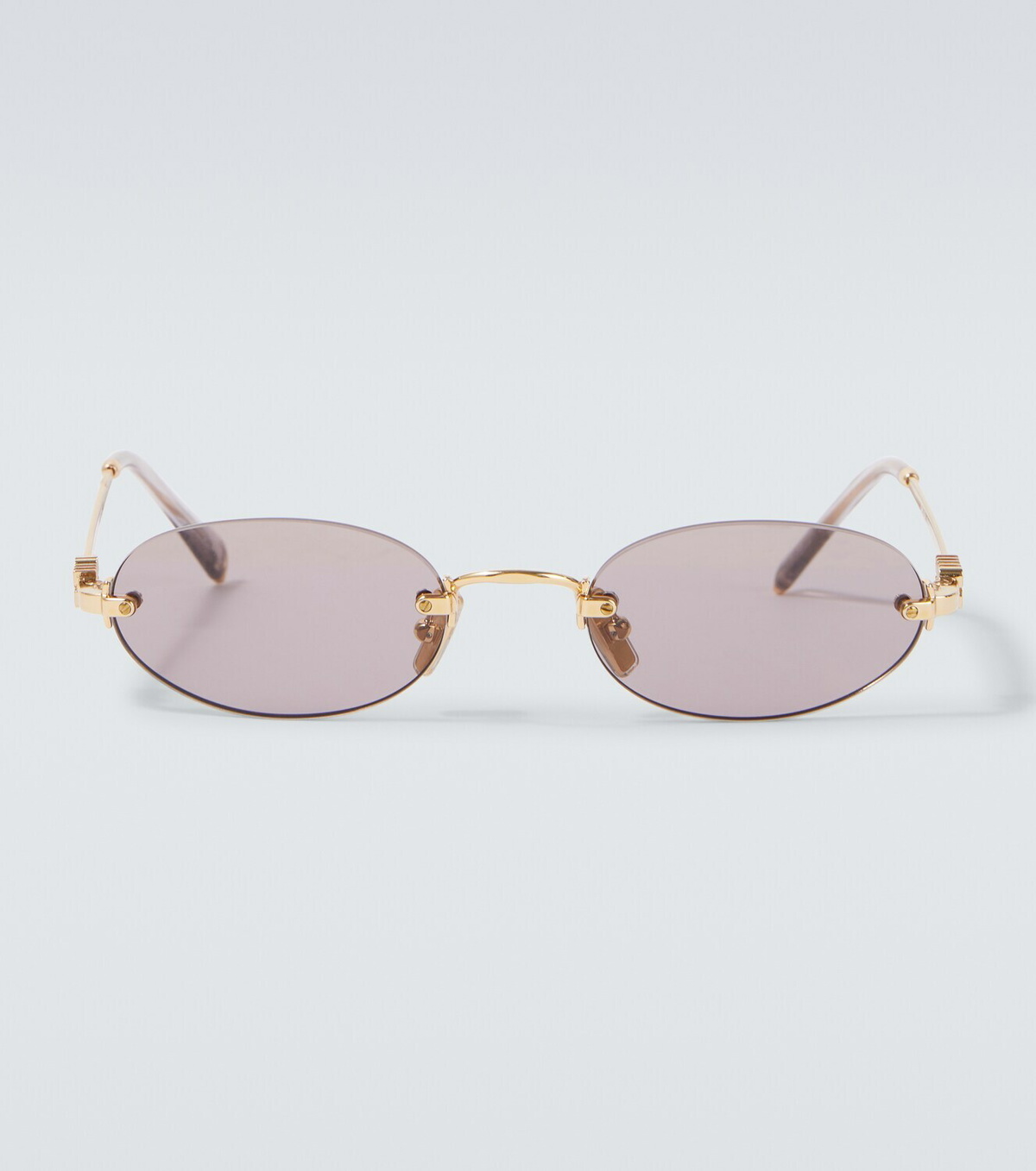 Miu Miu Logo oval sunglasses