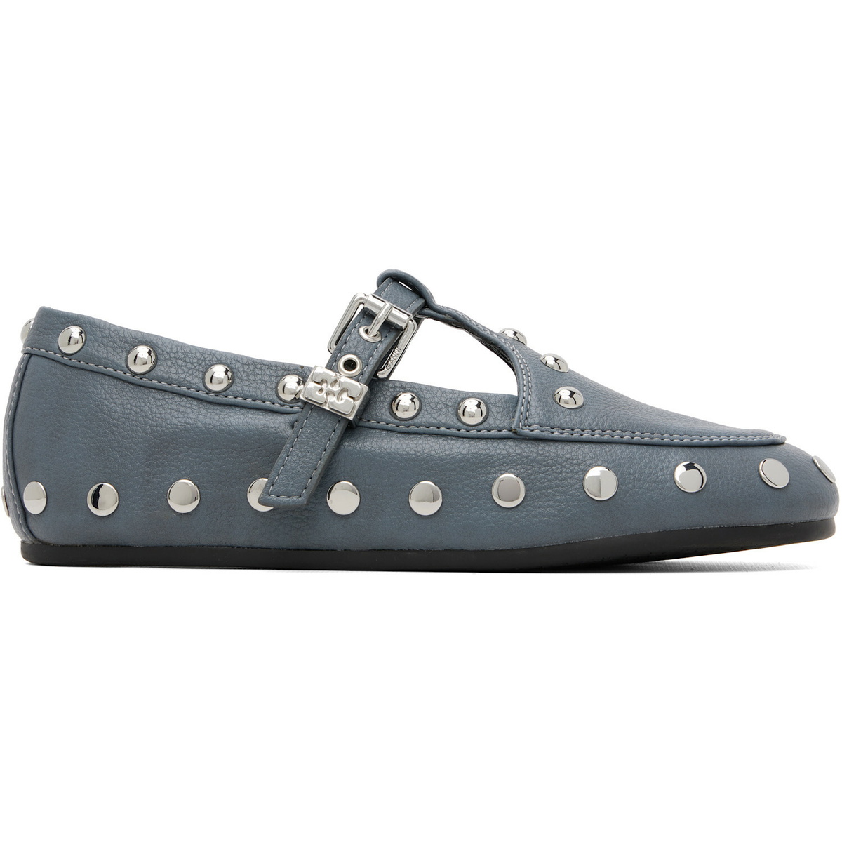 GANNI Blue Mary Jenny Flats