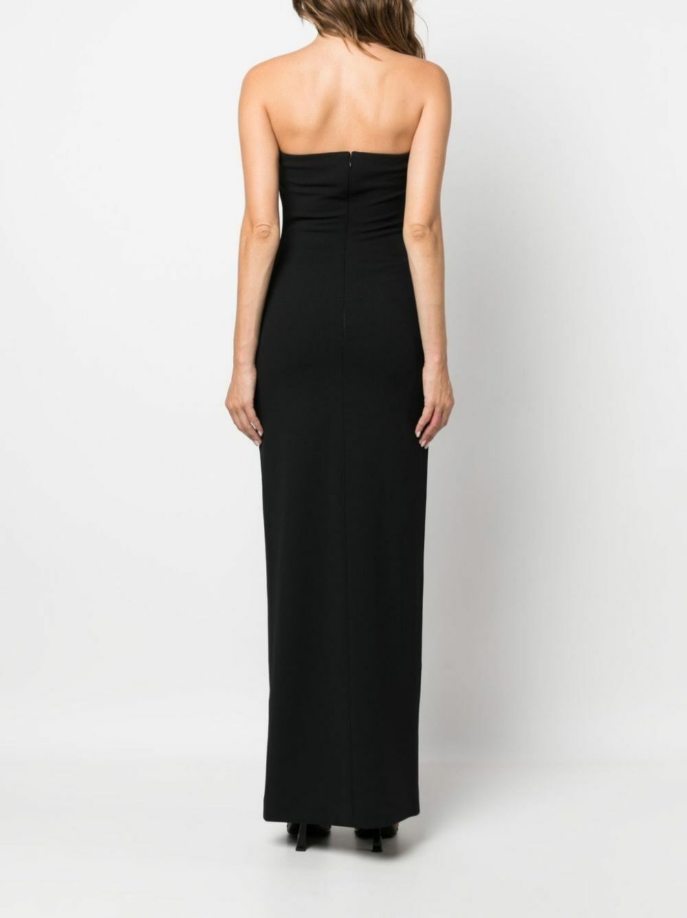 Solace London Black Bandeau Maxi Dress Solace London