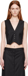 The Garment Black Marseille Short Vest